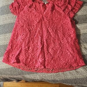 Elegant Lace PINK Top